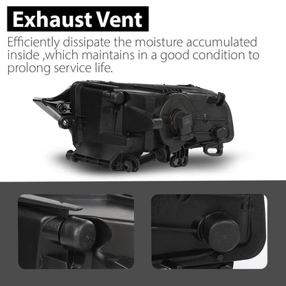 G-PLUS Pair Fog Light Lamp, Compatible with Audi A3/ A3 Quattro 2015-2016, LH Driver & RH Passenger 2PCS, AU2592120, AU2593120, 8V0941699E, 8V0941699B, 8V0941700E, 8V0941700B