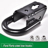 G-PLUS Tow Hook Parts Set Compatible with 2009-2021 F150 with Hardware Front Kit Pair (Black)