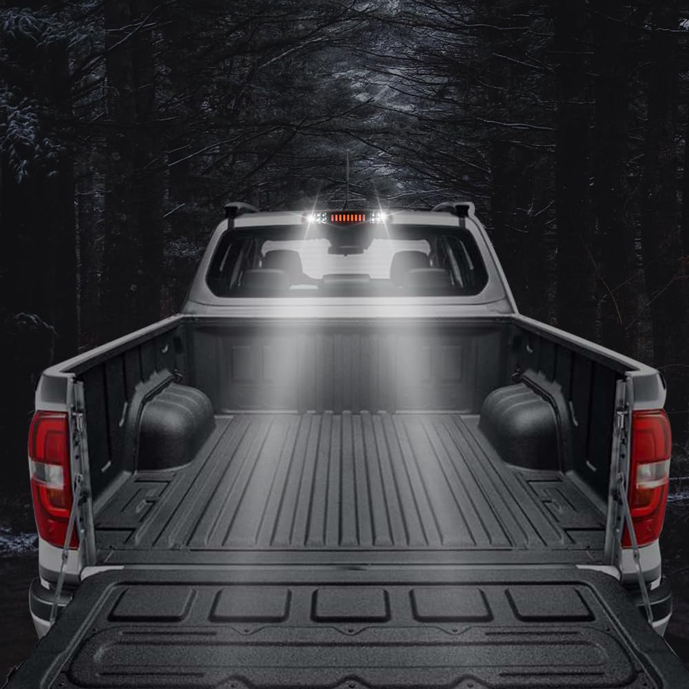 G-PLUS Truck Third 3rd Tail I Brake Light Cargo High Mount Stop Lamp Compatible With 2009-2010 Dodge Ram 1500 2010 Dodge Ram 2500 3500 2011-2017 Ram 1500 2500 3500 Smoky Lens Chrome Housing