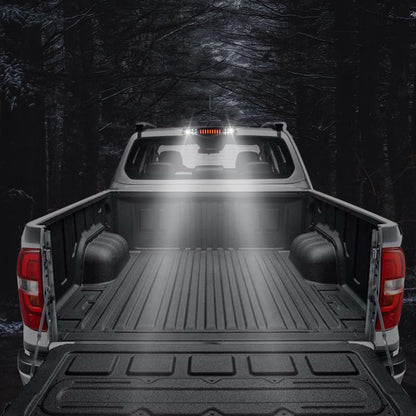 G-PLUS Truck Third 3rd Tail I Brake Light Cargo High Mount Stop Lamp Compatible With 2009-2010 Dodge Ram 1500 2010 Dodge Ram 2500 3500 2011-2017 Ram 1500 2500 3500 Smoky Lens Chrome Housing