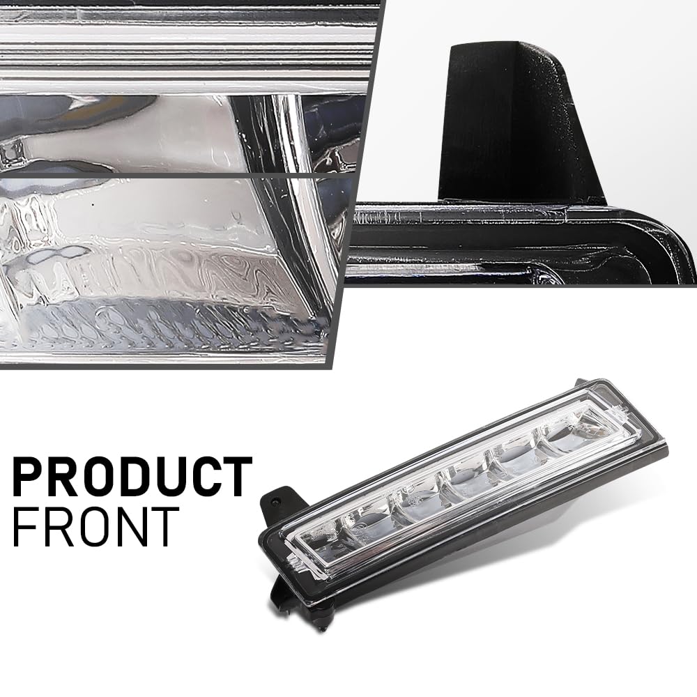 G-PLUS Front LED Right Fog Lamp Daytime Running Light, Compatible with Benz ML Class GL Class 2008-2013/ GLK Class 2009-2013, RH Passenger Side, A1649060251, 1649060251
