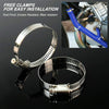 G-PLUS Silicone Radiator Coolant Hose Kit w/Clamps Compatible with Ford F100 F150 F250 Bronco Pickup 1968-1979 (Black 2 PCS)