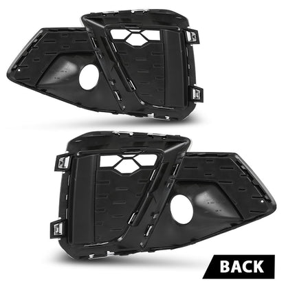 G-PLUS Pair Fog Light Cover Fog Lamp Grilles Cover, Compatible with Audi A4/S4 2020-2023, LH Driver & RH Passenger 2PCS