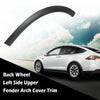 G-PLUS Left Wheel Fender Arch Flare Trim Compatible with 2016-2021 Tesla Model X Rear Left Driver Fender Flares Arch Wheel Eyebrow Protector