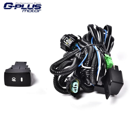 G-PLUS Fog Lights Assembly Left Driver Right Passenger Side Compatible with 2009-2010 Acura TSX Fog Lights Housings Shell with Bulbs and Brackets