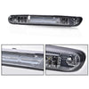 G-PLUS X-Type LED Third Brake Light Compatible with Chevy Silverado/GMC Sierra 2007-2014 3RD LED Bar Brake/Cargo Light Smoky lens Chrome Housing Amber Reflector