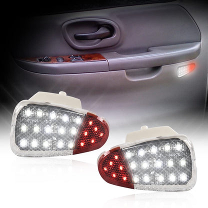 G-PLUS one Pair LED Interior Door Panel Courtesy Lamp Compatible with 1997-2003 Ford F150/1997-1999 Ford F250 F65Z13B724AA F65Z13B725AA