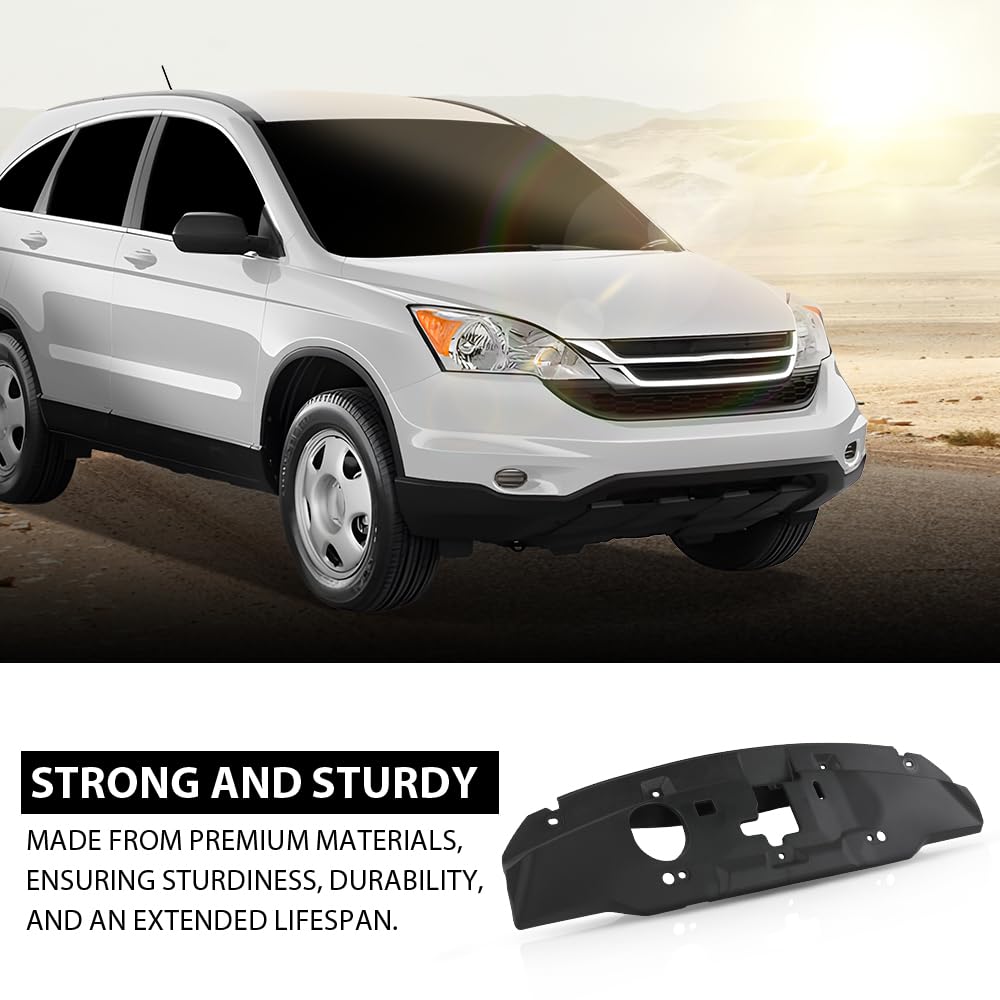 G-PLUS Radiator Support Cover Upper Compatible with Honda CRV 2010-2011 Black 71141SWA000, HO1224105