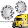 G-PLUS Dually 1-ton Truck Rear Alcoa Wheel Chrome Center Hub Caps Compatible with 2011-2016 Dodge Ram 3500 2pcs