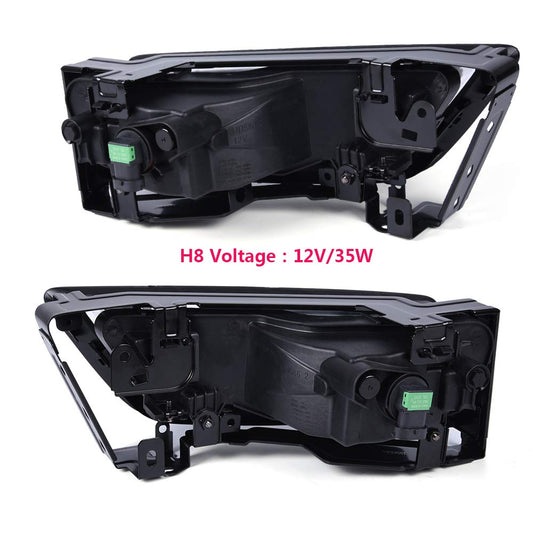 G-PLUS Fog Light Lamps Kit Compatible With 2013-2015 Honda Accord Sedan,Driving Fog Lamps W/Switch Bulbs Bezel Driver & Passenger Pair (Clear Lens)