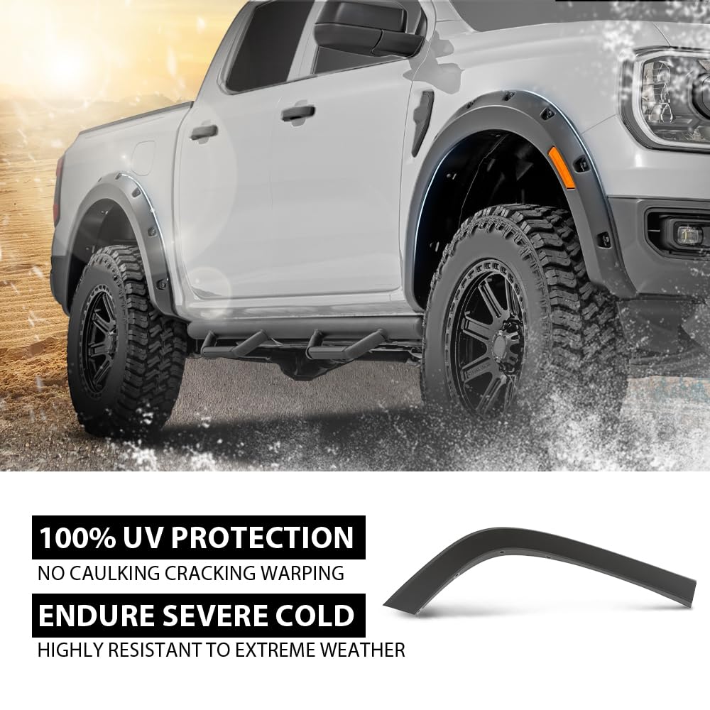 G-PLUS Rear Right Fender Flare Compatible with Jeep Cherokee 2019-2022 Not Fit Trailhawk Models Wheel Opening Molding Arch Trim 68316002AD, 68316006AB Black