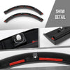 G-PLUS Rear Wheel Arch Fender Flare Molding Trim Left+Right Compatible with Tesla Model X 2016-2023 Black