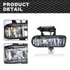 G-PLUS Front Bumper Fog Light Compatible With 2000-2006 GMC Yukon/Yukon XL,Driving Fog Lamps Driver & Passenger Side Pair (Smoky lens)