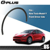 G-PLUS Front Left Fender Flare Compatible With 2020 2021 2022 2023 2024 Tesla Model Y MY Driver Side Wheel Fender Arch Molding Trim 149416400B 149418800B Black