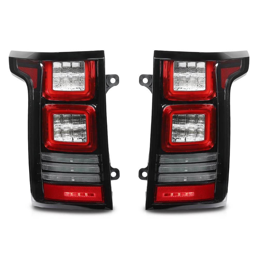 G-PLUS LED Tail Lights Rear Brake Lamp Compatible with Range Rover 2013-2017 Left Driver & Right Passenger Side Tail Lamps LR061659, LR055106 Luces Traseras Rear Brake Lamps Assembly