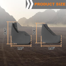 G-PLUS Mud Flaps 4PCS for Volvo XC40 2017-2021 Front Rear Black Side View