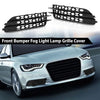 G-PLUS Front Bumper Fog Light Grill Covers Driver and Passenger Side Compatible with Audi A4 B8 B8.5 Allroad 2009-2015 (w/Fog Light Hole)/Not Fit for S-Line Models 8K0807681J01C 8K0807682J01C Black