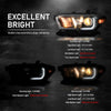 G-PLUS Headlights Assembly w/LED DRL Compatible with Toyota Tacoma 2016 2017 2018 2019 2020 2021 2022, Headlamps Clear Lens Black Housing Amber Reflector, TO2502244, TO2503244 faros delanteros