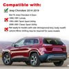 G-PLUS Rear Left Fender Flare Compatible with Jeep Cherokee 2014 2015 2016 2017 2018 2019 Wheel Opening Molding Arch Trim Black
