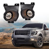 G-PLUS Bumper LED Fog Lights Compatible With 2011-2014 Ford F150, (NOT For SVT Raptor Models), Driving Fog Lamps w/Switch/Bracket/Bulbs Pair (Smoky lens)
