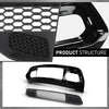 G-PLUS Front Lower Grille & Bumper Grill Bezel Compatible with Jeep Grand Cherokee 2017-2022 Black 5ZM53SZ0AA