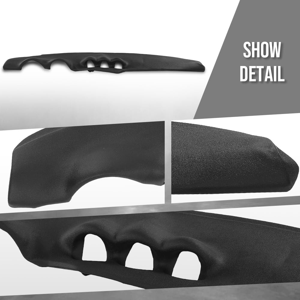 G-PLUS TPE Dash Cap Cover Compatible with Datsun 240Z 1970-1973 Black