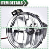 G-PLUS Fog Light Set Assembly Compatible With 2001-2004 Dakota Pickup Truck SUV/2001-2003 Dodge Durango Clear Lens Front Bumper Fog Light Lamps w/Bulbs,Passenger side (Right)