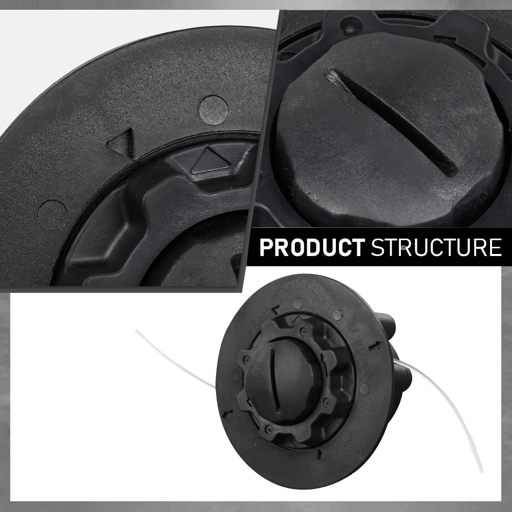 G-PLUS Trimmer Head Replace Lawn Mower 1pc Compatible with Autocut C5-2 Fit FS38 FS40 FS45 FS46 FS50 FSE60 Black