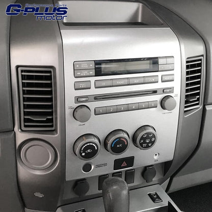 G-PLUS Center Dash A/C Instrument Panel w/Speaker Bezel Compatible with 04-06 Nissan Titan/05-06 Nissan Armada/2004 Nissan Pathfinder Armada