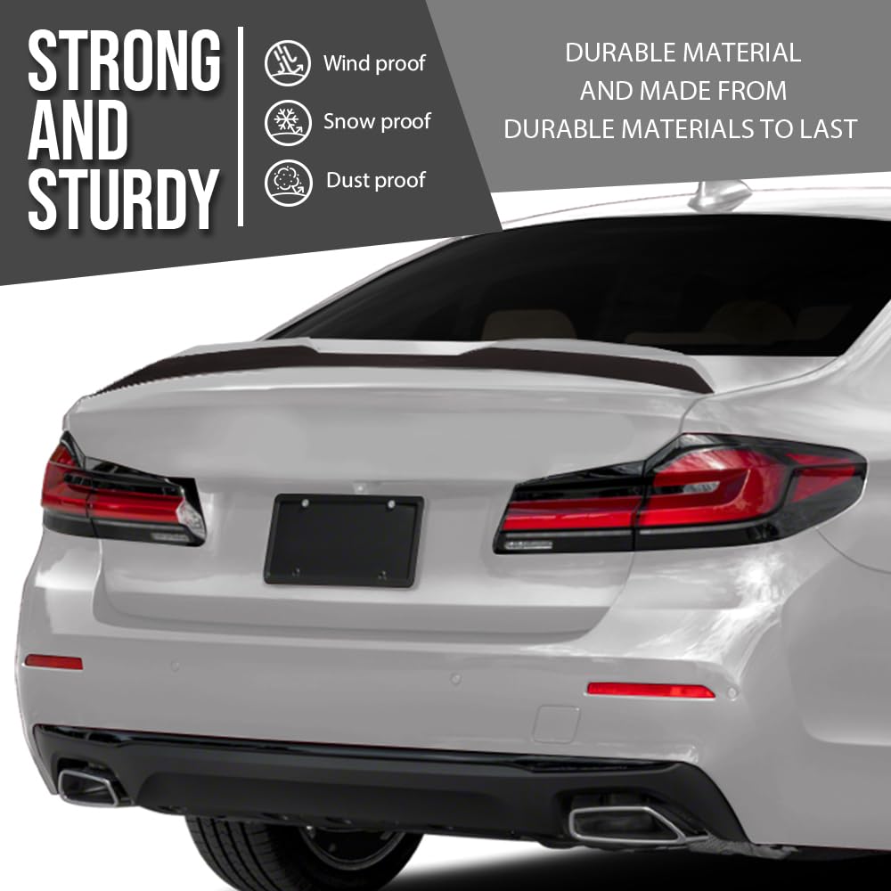G-PLUS Rear Trunk Spoiler Wing Compatible with BMW G30 5 Series 4 Door Sedan 2017 2018 2019 2020 2021 2022 2023, Fit BMW F90 M5 2018 2019 2020 2021 2022 2023 Rear Spoiler Gloss Black
