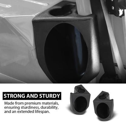 G-PLUS Speaker Sound Wedges Compatible with Jeep Wrangler YJ CJ 1976-1995 Black 2 Pcs