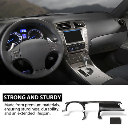 G-PLUS TPE Dash Dashboard Cover, Compatible with LX IS250 IS350 C 2010-2013, Fit LX IS250 IS350 Base 2006-2013 Black
