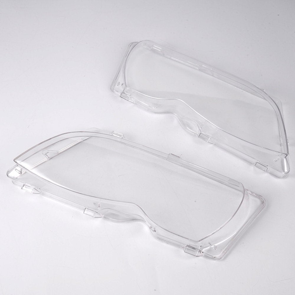 G-PLUS Headlight Lens Cover Compatible with BMW E46 4Door 320i 325i 325xi 330i 330xi 2002-2005, 63126924046 63127165772 63127165786