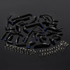 G-PLUS Silicone Ancillary Coolant Hose Kit Clamps Compatible With Toyota MR2 Turbo 2.0L 3SGTE Rev2 LHD 1991 Silicone Black