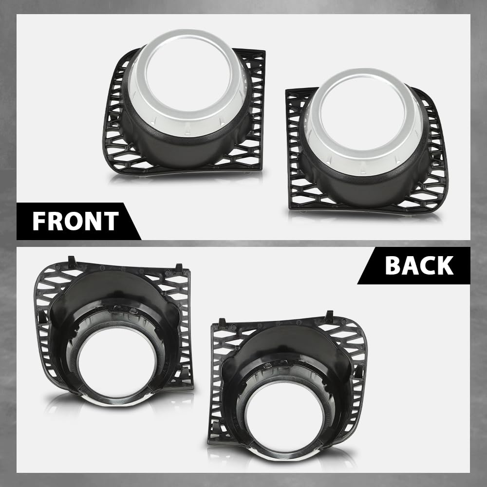 G-PLUS Fog Light Fog Lamp Bezel Trim Front LH RH Compatible with Land Rover Range Rover 2010-2013