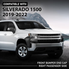 G-PLUS Front Bumper End Cap Right Side for Chevy Silverado 1500 2019-2022 Front View