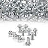 G-PLUS 100 License Plate Screws Compatible with Most Vehicles,Fit Benz Audi Japanese | 6mm x 12mm, #2136