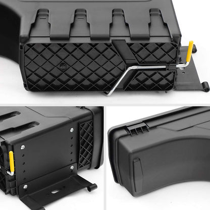 G-PLUS Truck Bed Storage Box Left Driver and Right Passenger Side Compatible with Compatible with Toyota Tacoma 2005-2020 All Engine Rear Tool Box Black 2PCS