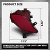 G-PLUS Rear Bumper Reflector Passenger Side RH Compatible with Toyota Highlander XSE/Hybrid Bronze Edition 2020-2023 81480-0E060, 814800E060, TO1185117 Red