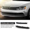 G-PLIS Bumper Trim w/Fog Light Hole Front LH and RH Compatible with Volkswagen Jetta Wolfsburg Edition 2015-2018 5C6807234A9B9, 5C6807233A9B9, VW1039137, VW1038137 Black
