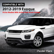 G-PLUS Fender Trim Molding for Range Rover Evoque 2012-2019 Front Left Black Front View
