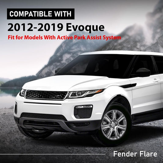 G-PLUS Front Left Wheel Arch Fender Trim Molding with Sensor Hole Compatible with Range Rover Evoque 2012-2019,Fit for Models With Active Park Assist System