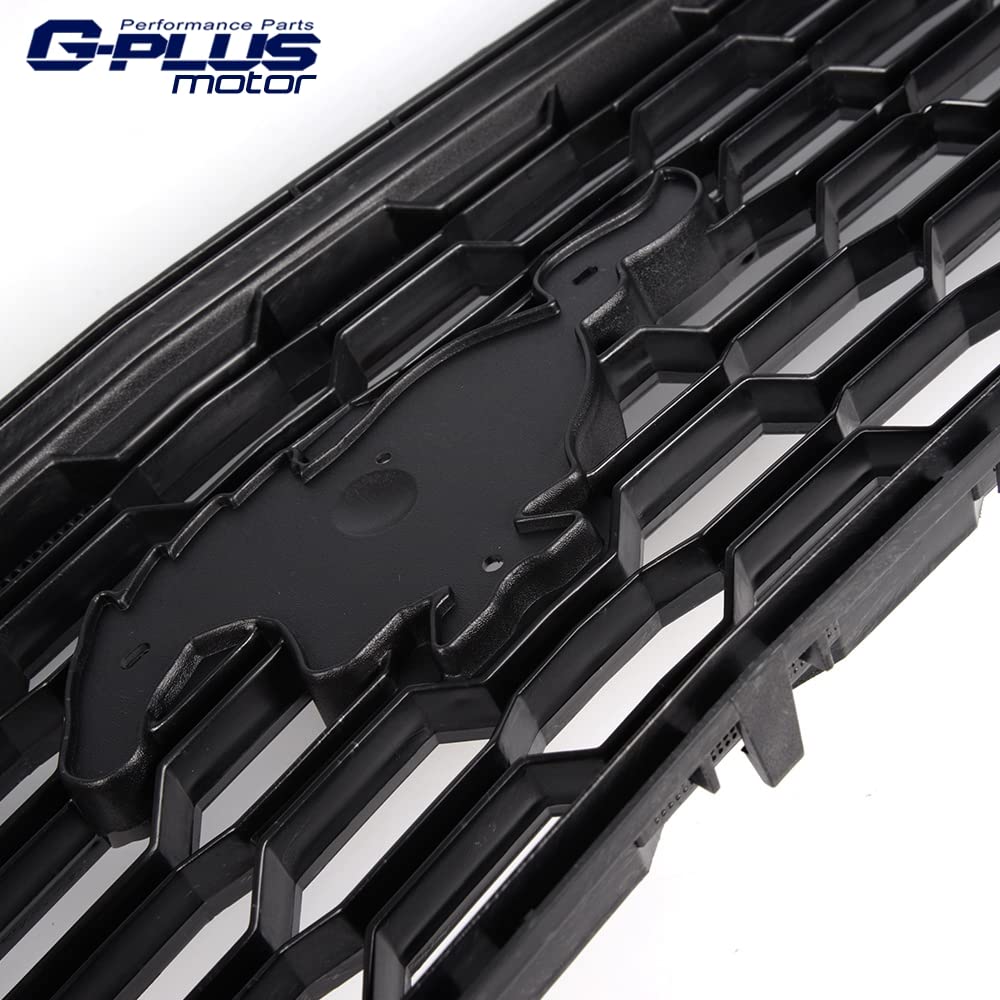 G-PLUS Front Upper Bumper Black Billet Grille Insert Compatible With 2015 Ford Mustang