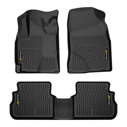 G-PLUS TPE Cargo Liners,Compatible with Toyota Corolla/Matrix 2009-2013 / Pontiac Vibe 2009-2010 Transmission Automatic FWD,Floor Liner Front & 2nd Row,All Weather Full Cover Protection