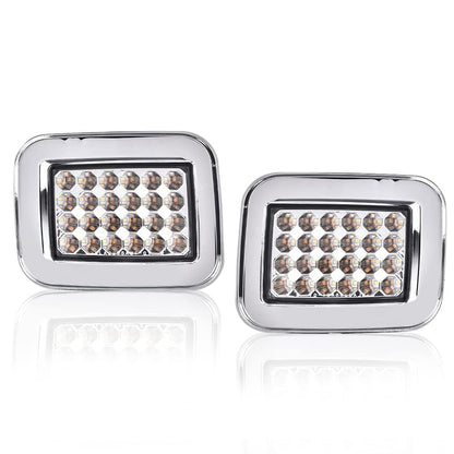 G-PLUS 2pcs LED Front Park Signal Lamp Compatible with 03-08 H2 05-08 H2 SUT Left Right Corner Signal Lights Parking Lamps Turn Signal Marker Light Front Fender Replacement