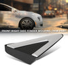 G-PLUS Front Right Side Fender Molding Trim Part Mirror Corner Triangle Trim View Mirror Flag Applique Panel Cover Compatible with Cadillac XTS 2013-2019 22955948 Chrome and Black