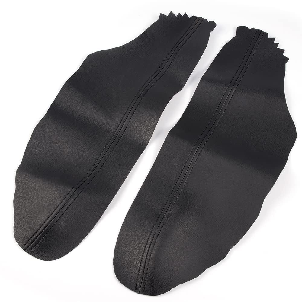 G-PLUS 2pcs Leather Front Door Panels Armrest Cover Replacement for Honda Accord Sedan 2008 2009 2010 2011 2012 Black