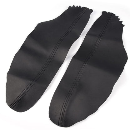 G-PLUS 2pcs Leather Front Door Panels Armrest Cover Replacement for Honda Accord Sedan 2008 2009 2010 2011 2012 Black