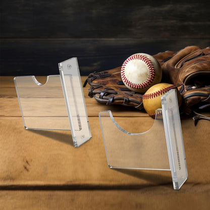 G-PLUS Baseball Bat Wall Mount for Horizontal Display, Alternative to Display Case, Clear Acrylic Mount Hanger Rack