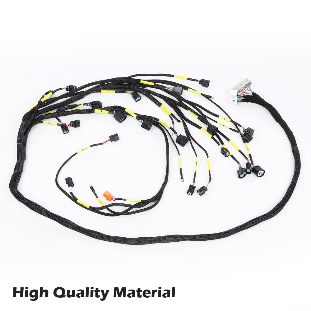 G-PLUS K-Series Tucked Engine Harness Compatible with Honda Civic 1988-2000 /Honda CRX 1988,1990-1991/Acura Integra 1992-2001/Acura RSX 2002-2006